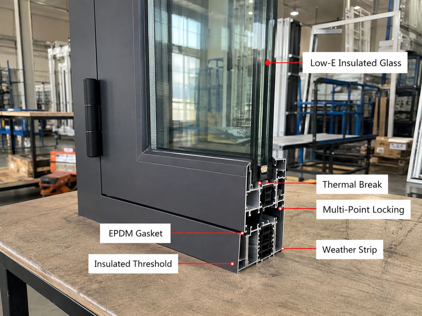 thermal-break aluminium doors for energy-efficient projects
