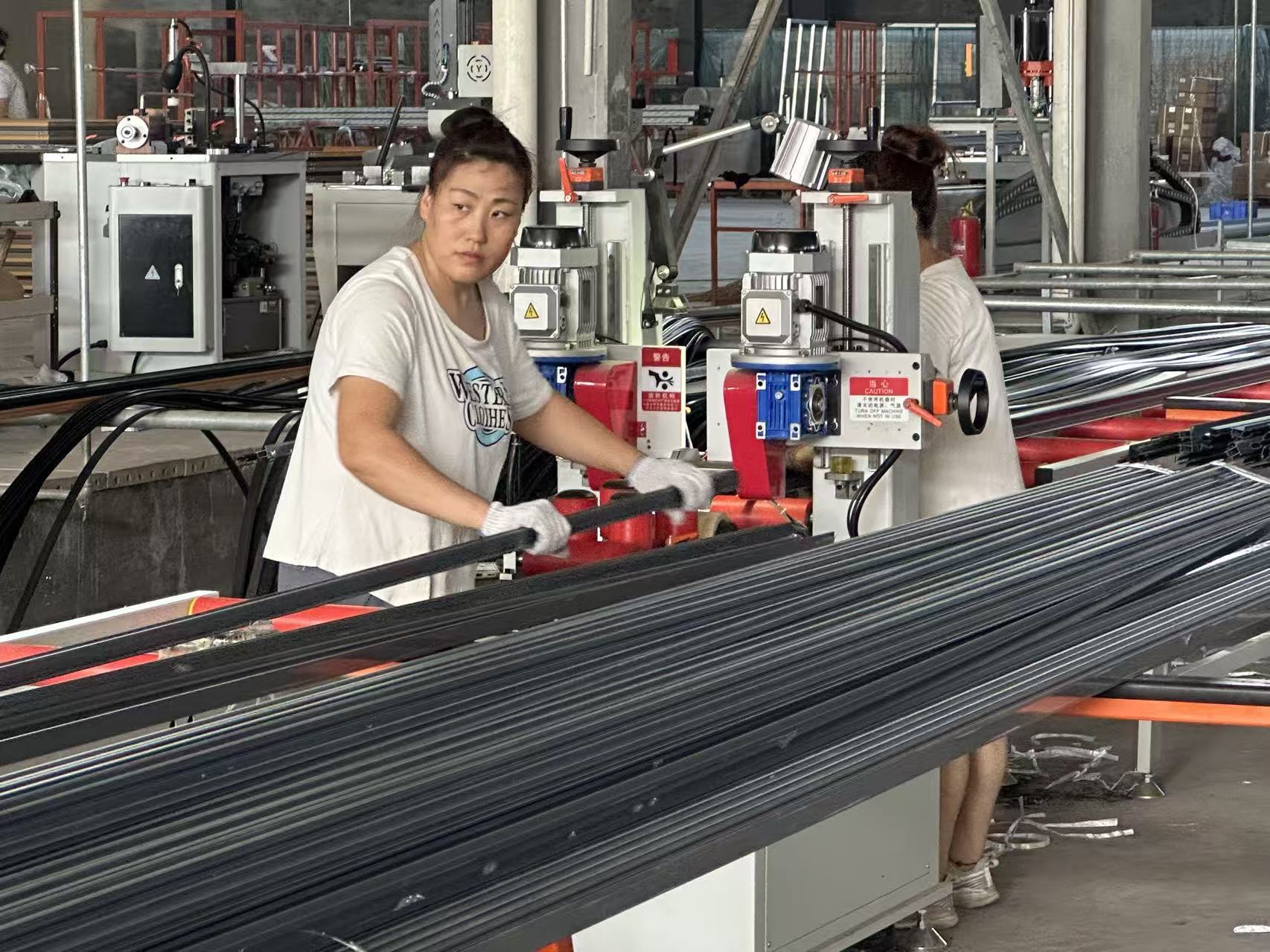 Thermal break processing line integration
